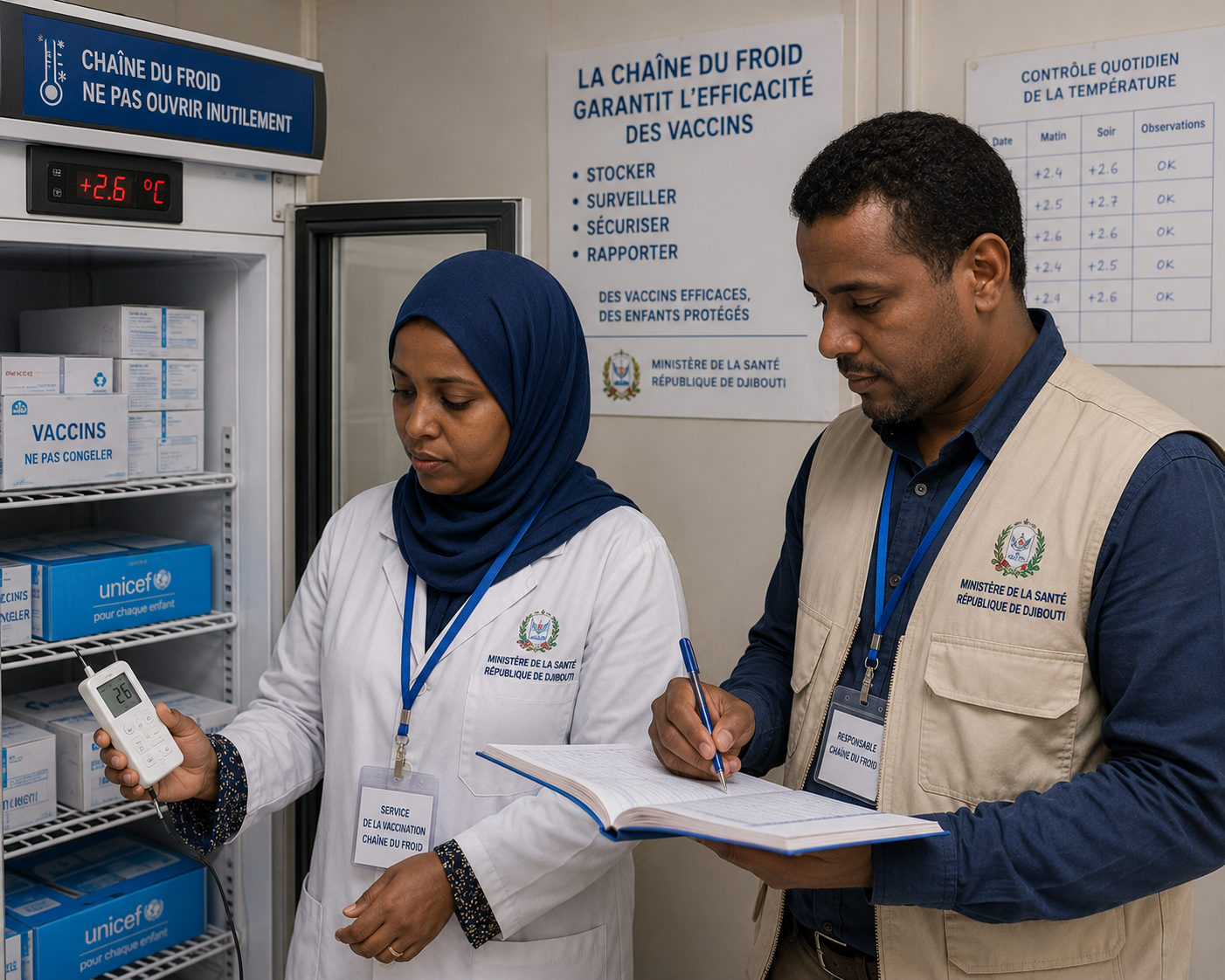 Vaccine cold chain management, Djibouti