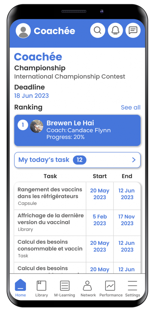 GaneshAID Smart Solution - C2P - Daily tasks screen