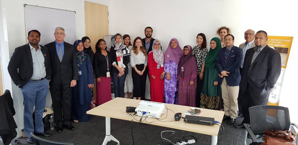 GaneshAID's experts at WHO Malyasia office with other development partners (Malaysia, 2018)